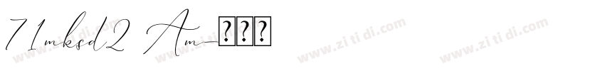 71mksd2 Am字体转换
